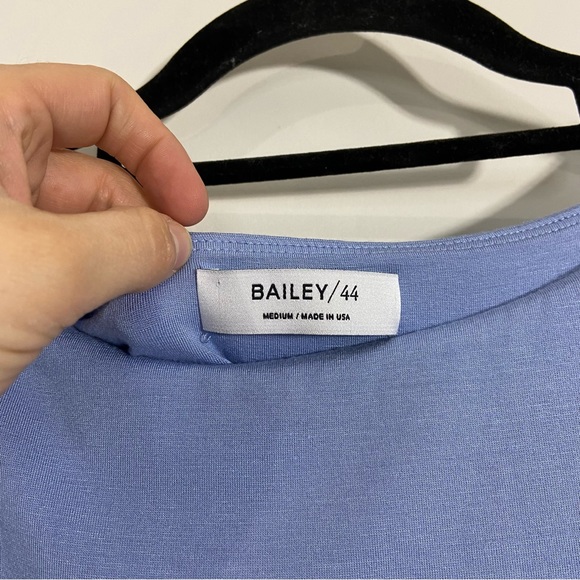 Bailey 44 Light Periwinkle Blue Sleeveless Crewneck Crossover Midi Dress - Picture 5 of 8